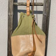 Seesack Stoff/Leder